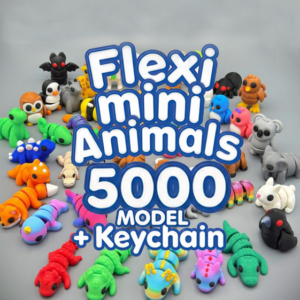 Mini Flexi Animals 1000+ Articulated STL 3MF Models Epic for 3D Printing Commercial Use Allowed